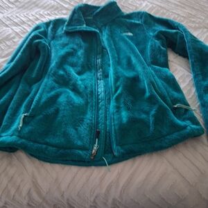 The North Face Teal Full-Zip Fleece Utility Jacket
